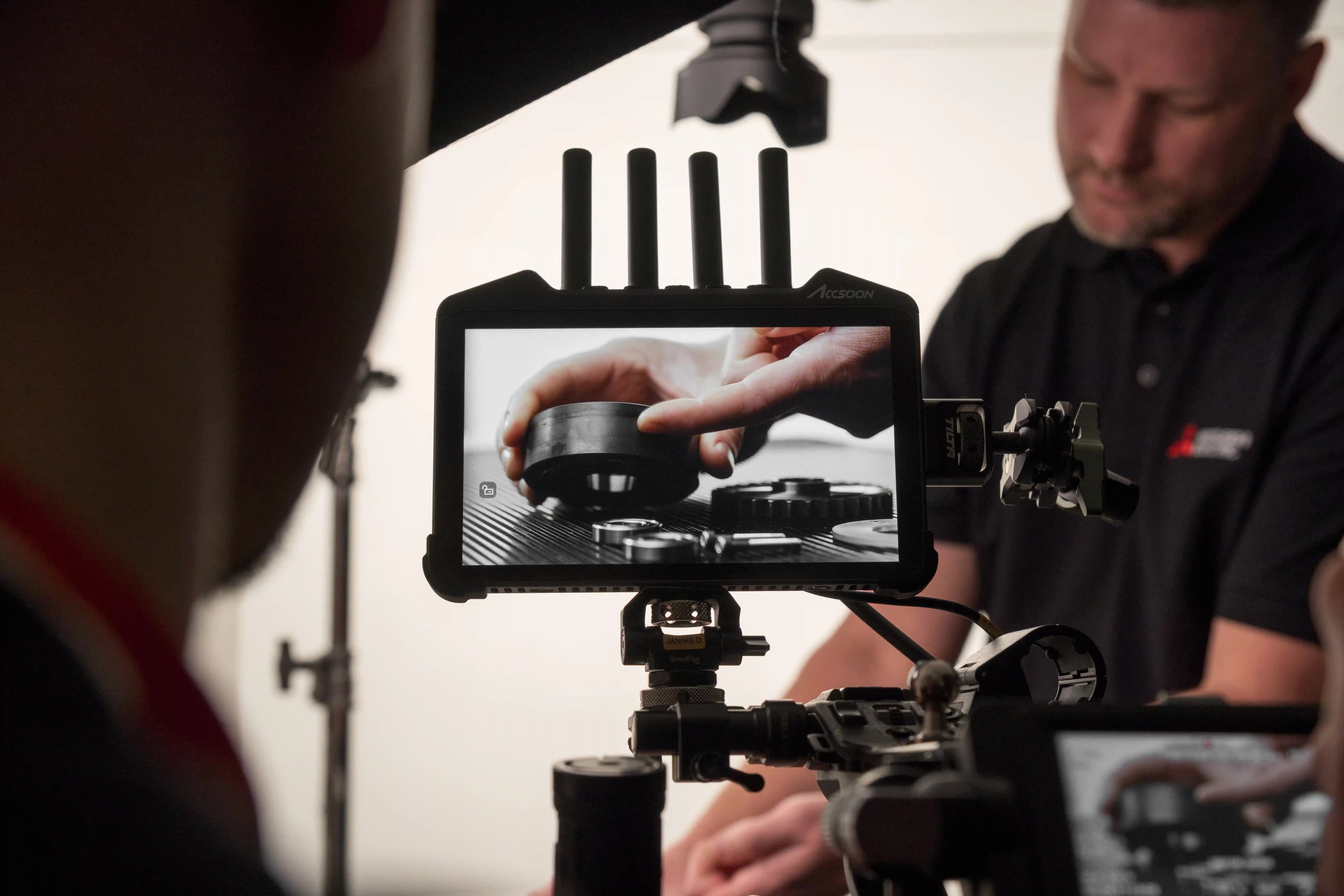 Kamera-Crew bei der Messevideoproduktion, Vista Werk Köln