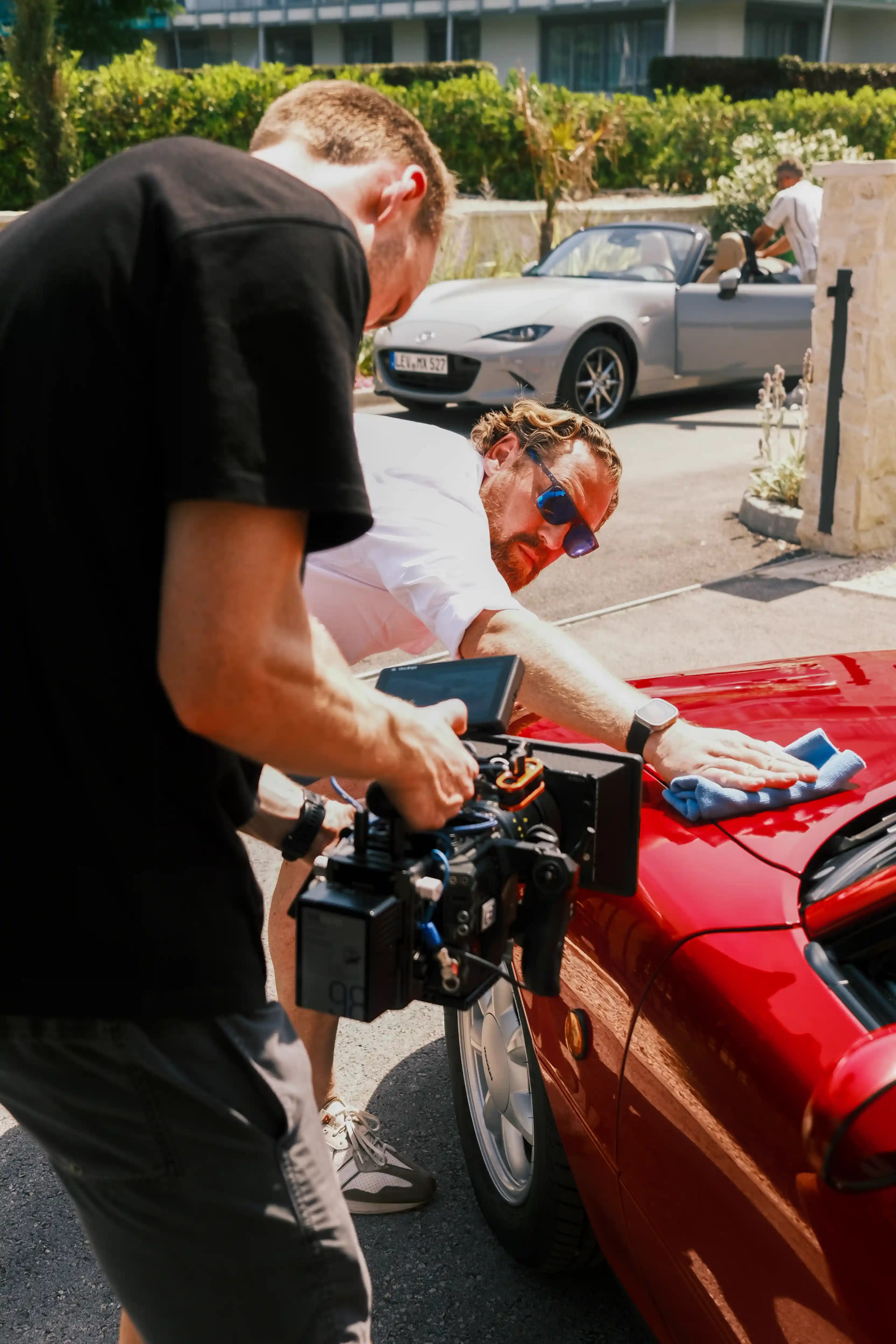 Kameraoperator bei Imagefilm-Produktion zum Firmenjubiläum, Vista Werk