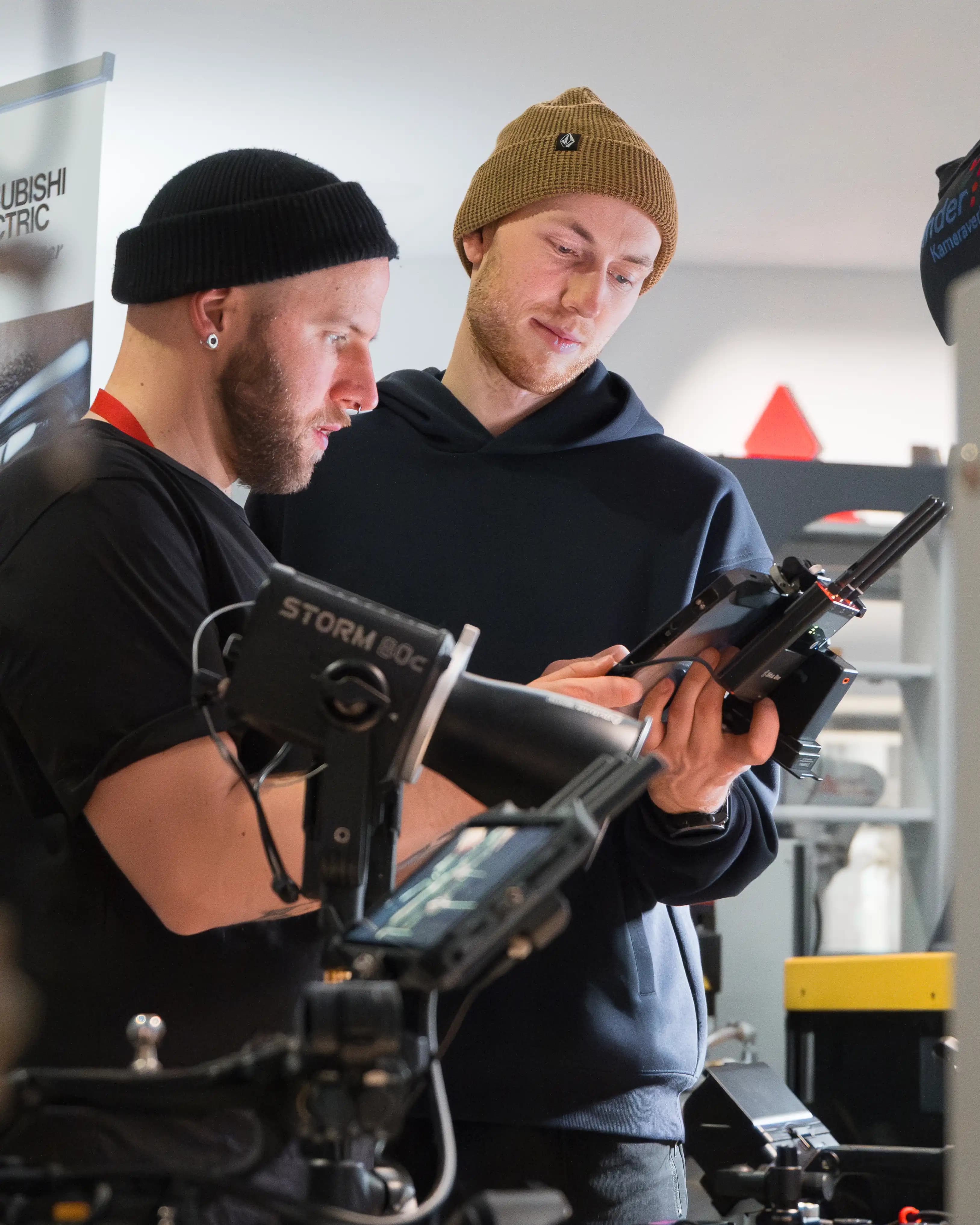 Film-Crew bei Employer-Branding Videoproduktion, Vista Werk
